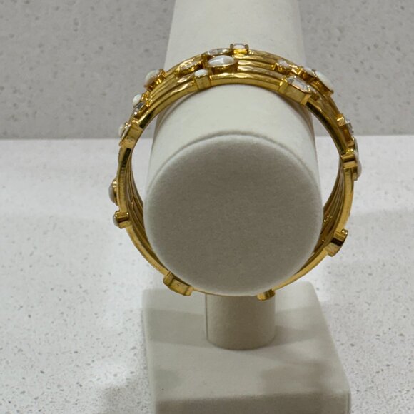 Graziano Gold Tone Stackable Bangles - Picture 7 of 13